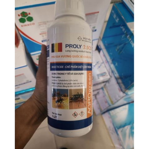 Thuốc Diệt Côn Trùng PROLY 2.5CS 1 Lít Bỉ - Hiệu Quả Diệt Muỗi, Ruồi, Kiến, Gián và Rệp Giường - An toàn cho Gia Đình và Thú Cưng