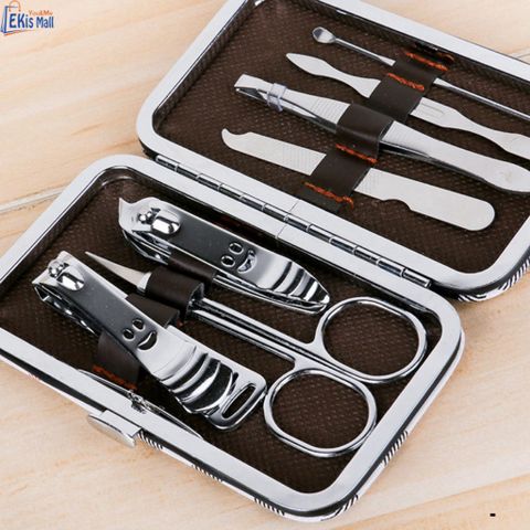 Bộ sản phẩm cắt móng tay cao cấp 7 món - Bộ chăm sóc móng chất lượng, thép không gỉ, nhỏ gọn du lịch, quà tặng hoàn hảo