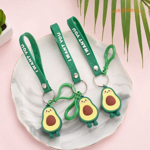 Móc Khóa Hình Quả Bơ Dễ Thương - Keychain Dẻo PVC An Toàn Thời Trang, Phụ Kiện Cho Người Yêu Bơ