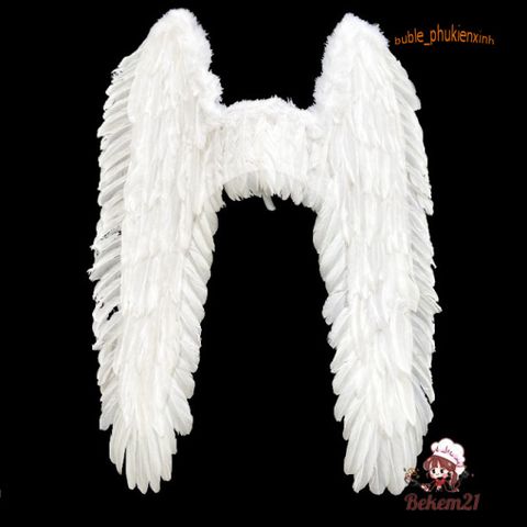 Cánh Thiên Thần Đen Dễ Thương - Phụ Kiện Hóa Trang Halloween, Tiệc Tùng, Đồ Chơi Cho Các Bé - Kích Thước 28x60 cm