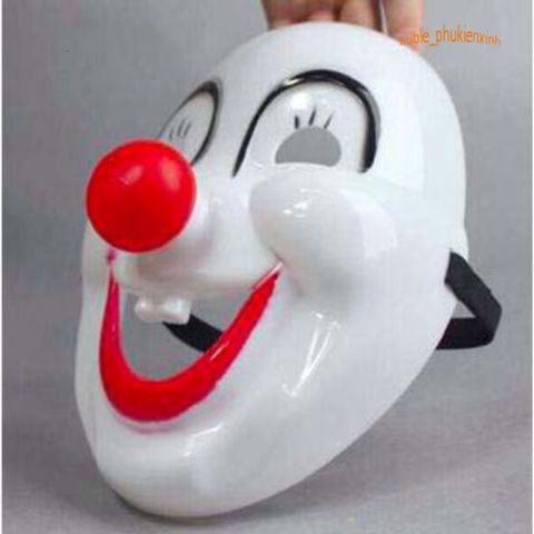 Mặt Nạ Chú Hề Mũi Đỏ Hài Hước - Phụ Kiện Halloween Độc Đáo Cho Lễ Hội, Biểu Diễn Sân Khấu, Hóa Trang Thú Vị