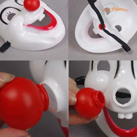 Mặt Nạ Chú Hề Mũi Đỏ Hài Hước - Phụ Kiện Halloween Độc Đáo Cho Lễ Hội, Biểu Diễn Sân Khấu, Hóa Trang Thú Vị