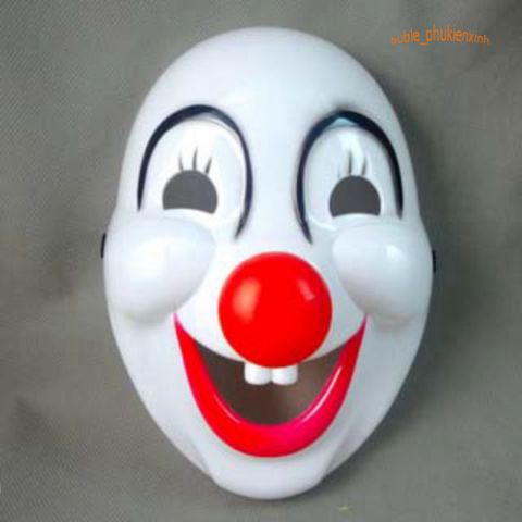 Mặt Nạ Chú Hề Mũi Đỏ Hài Hước - Phụ Kiện Halloween Độc Đáo Cho Lễ Hội, Biểu Diễn Sân Khấu, Hóa Trang Thú Vị
