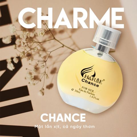 Nước Hoa Nữ Charme Chance Vàng 30ml - Hương Thơm Quyến Rũ, Sang Trọng, Lưu Hương Lâu, Phong Cách Pháp