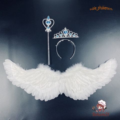 Cánh Thiên Thần Hóa Trang Đẹp Mắt - Phụ Kiện Biểu Diễn Sân Khấu, Tiệc Tùng Halloween, Quà Tặng Độc Đáo Cho Bạn Bè