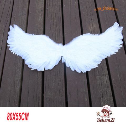 Cánh Thiên Thần Lông Vũ 3D - Phụ Kiện Hóa Trang Halloween Thời Trang Độc Đáo Cho Cosplay Và Tiệc Tùng