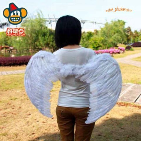 Cánh Thiên Thần Lông Vũ 3D - Phụ Kiện Hóa Trang Halloween Thời Trang Độc Đáo Cho Cosplay Và Tiệc Tùng