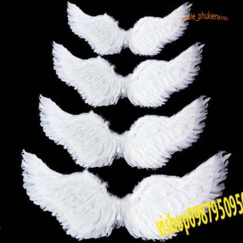 Cánh Thiên Thần Lông Vũ 3D - Phụ Kiện Hóa Trang Halloween Thời Trang Độc Đáo Cho Cosplay Và Tiệc Tùng