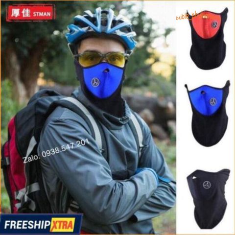 Khẩu Trang Ninja Bịt Mặt Đa Năng Dùng Đi Phượt - Khẩu Trang Vải Nỉ Ấm, Thời Trang Phượt Cá Tính, Phụ Kiện Phượt Thiết Yếu