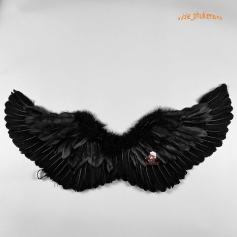 Bộ Cánh Thiên Thần Hóa Trang Cho Bé Gái - Cánh Lông Vũ Dễ Thương Dịp Halloween, Tiệc Tùng, Cosplay - Chất Liệu An Toàn, Nhiều Kích Cỡ