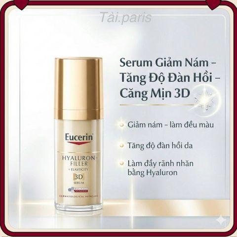 Tinh chất Eucerin 3D Elasticity Serum 30ml - Hỗ trợ mờ đốm nâu, giảm nếp nhăn và cải thiện độ săn chắc cho da