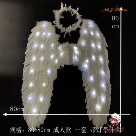 Cánh Lông Thiên Thần Amarniya Dây Thun Co Giãn Màu Sáng - Phụ Kiện Hóa Trang Rực Rỡ cho Cosplay và Halloween
