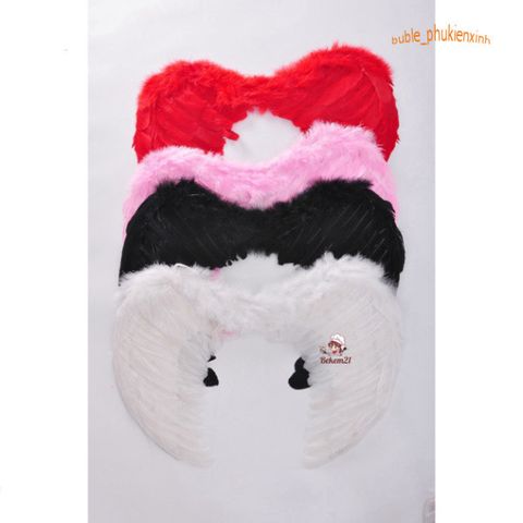 Cánh Lông Thiên Thần Amarniya Dây Thun Co Giãn Màu Sáng - Phụ Kiện Hóa Trang Rực Rỡ cho Cosplay và Halloween
