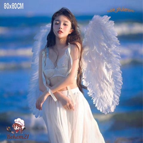 Cánh Thiên Thần Màu Trắng Cosplay cho Bé - Đạo Cụ Halloween và Quay Video TikTok, Sự Kiện Lễ Hội Thời Trang
