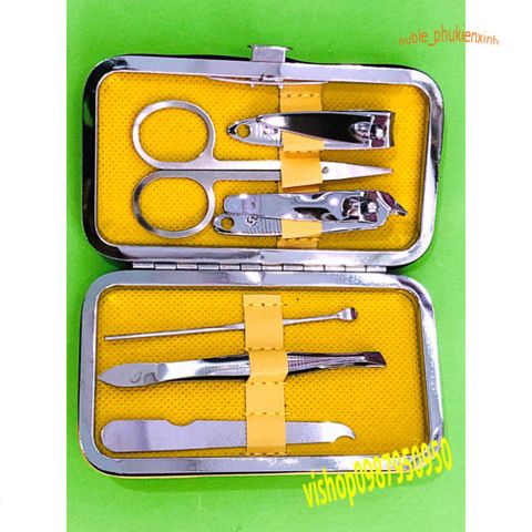 Bộ Dụng Cụ Cắt và Bấm Móng Tay 6 Món Hình Thú Ngộ Nghĩnh Màu Hồng - Dành Cho Trẻ Em, Dễ Sử Dụng và An Toàn
