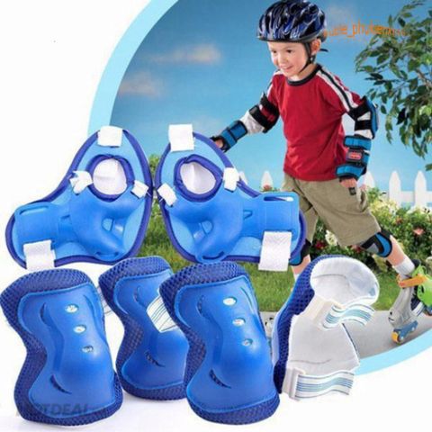 Bộ Bảo Vệ Chân Tay Đầu Gối Cho Bé - Giúp Trẻ An Toàn Khi Trượt Patin, Chạy Xe Đạp, Chơi Thể Thao - Bộ Đồ Bảo Hộ Tiện Dụng