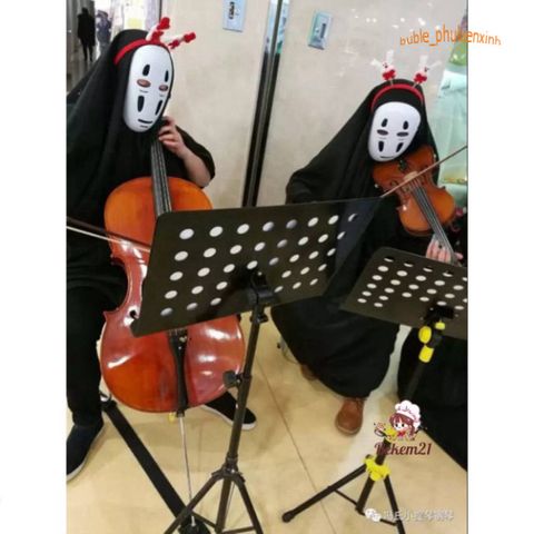 Bộ Trang Phục Cosplay Kaonashi - Áo Choàng Đen, Mặt Nạ Vô Diện & Găng Tay - Halloween, Anime Hayao Miyazaki Cho Trẻ Em & Người Lớn