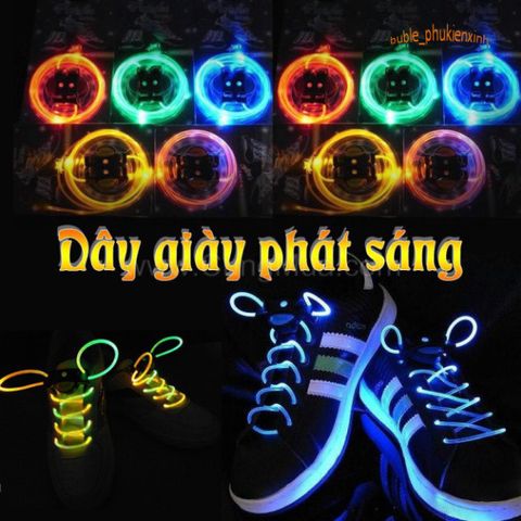 Dây Giày LED Phát Sáng Đêm - Dây Giày Nháy Nhiều Màu, Phù Hợp Tất Cả Các Loại Giày, Thích Hợp Tiệc Tùng, Chạy Đêm, Trượt Băng