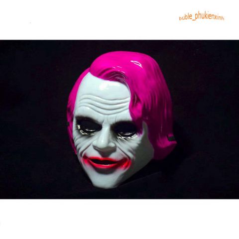 Mặt Nạ Joker Joaquin Phoenix Màu Hồng - Phụ Kiện Hóa Trang Halloween Độc Đáo Cho Fan Hâm Mộ Siêu Anh Hùng