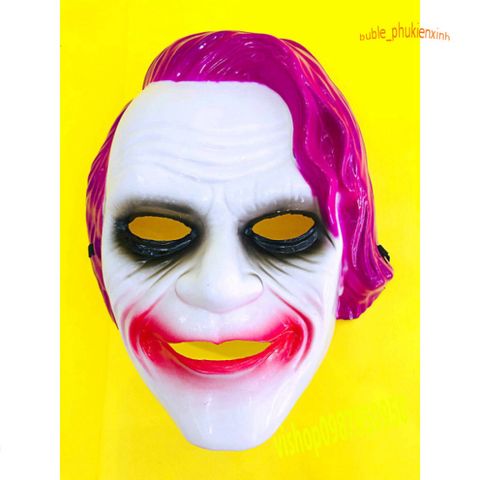 Mặt Nạ Joker Joaquin Phoenix Màu Hồng - Phụ Kiện Hóa Trang Halloween Độc Đáo Cho Fan Hâm Mộ Siêu Anh Hùng