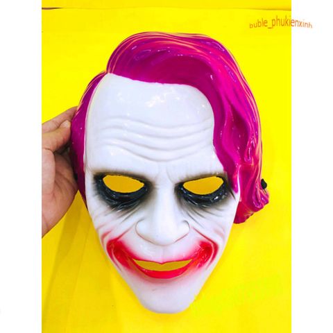 Mặt Nạ Joker Joaquin Phoenix Màu Hồng - Phụ Kiện Hóa Trang Halloween Độc Đáo Cho Fan Hâm Mộ Siêu Anh Hùng