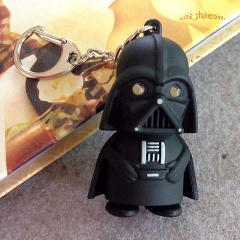 Móc Khóa LED Hình Nhân Vật Darth Vader - Phát Sáng Có Nhạc, Phụ Kiện Thời Trang Star Wars, Quà Tặng Dành Cho Fan Hâm Mộ