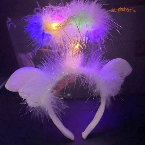 Băng Đô Cài Tóc LED Phát Sáng Vàng Ấm - Thiết Kế Biến Hình Thời Trang Hàn Quốc - Phụ Kiện Hot Trên TikTok