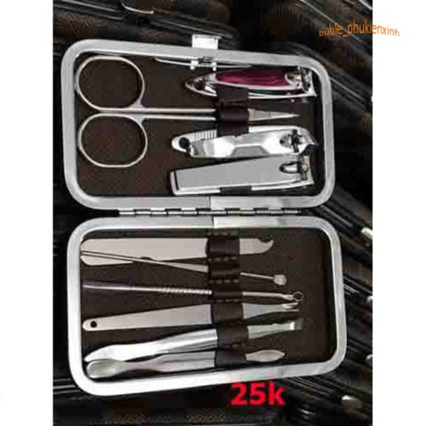 Bộ Dụng Cụ Cắt và Bấm Móng Tay 10 Món Cao Cấp - Chăm Sóc Móng Tại Nhà, Thép Chống Gỉ, Tiện Ích, Sang Trọng