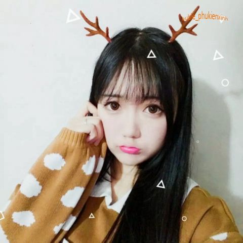Kẹp Tóc Hình Sừng Tuần Lộc Dễ Thương - Phụ Kiện Thời Trang Noel Độc Đáo Tuyệt Đẹp Dành Cho Ngày Lễ Giáng Sinh