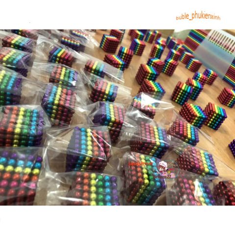 Bucky Ball Nam Châm Tròn 5mm - Bộ 216 Viên Đầy Màu Sắc Khơi Gợi Sáng Tạo - Trò Chơi Thú Vị Cho Người Lớn