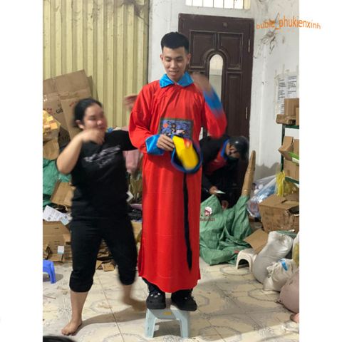 Bộ Trang Phục Hóa Trang Ma Cương Thi - Trang Phục Halloween Phán Quan, Đồ Hóa Trang Thẩm Phán Cho Trẻ Em (3 Màu)