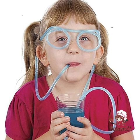 Ống Hút Kính Vui Nhộn Cho Bé - Ống Hút Nghệ Thuật PVC An Toàn, Phụ Kiện Tiệc Sinh Nhật Sắc Màu, Dài 70cm