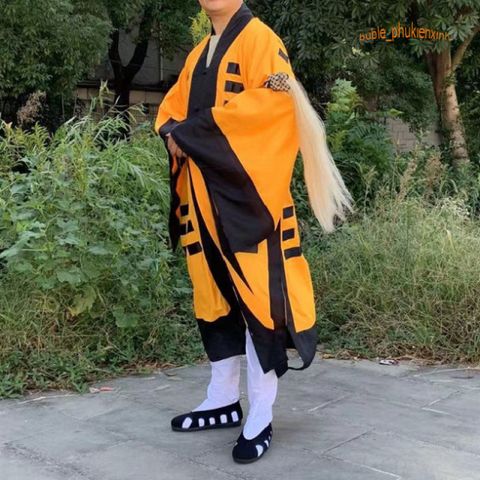 Trang phục Pháp sư Lâm Chánh Anh - Bộ quần áo huyền bí nhiều màu sắc cho cosplay và lễ hội, bao gồm áo và mũ.