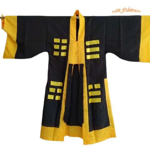 Trang phục Pháp sư Lâm Chánh Anh - Bộ quần áo huyền bí nhiều màu sắc cho cosplay và lễ hội, bao gồm áo và mũ.