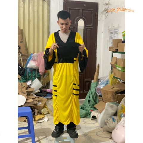 Trang phục Pháp sư Lâm Chánh Anh - Bộ quần áo huyền bí nhiều màu sắc cho cosplay và lễ hội, bao gồm áo và mũ.