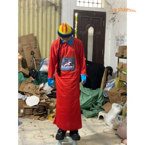 Áo Hóa Trang Halloween Cương Thi Cho Người Lớn - Bộ 3 Màu Độc Đáo và Ấn Tượng Phù Hợp Với Các Bữa Tiệc Hóa Trang