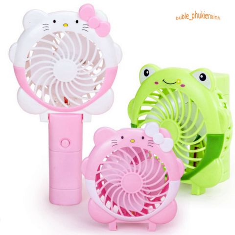 Quạt Mini Hình Thú Cầm Tay Sạc Pin - Gập Gọn Dễ Dàng Cho Du Lịch Và Dã Ngoại - Quạt USB Siêu Dễ Thương