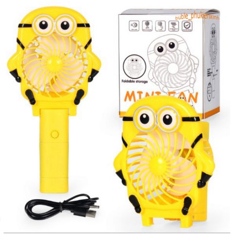 Quạt Mini Hình Thú Cầm Tay Sạc Pin - Gập Gọn Dễ Dàng Cho Du Lịch Và Dã Ngoại - Quạt USB Siêu Dễ Thương