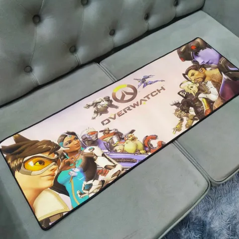 Miếng Lót Chuột Lớn Chống Nước OVERWATCH 10 - Pad Di Chuột 90x30cm Dày 3mm Chuyên Game, Chống Trượt Siêu Bền