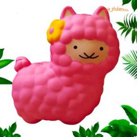 Đồ Chơi Squishy Hình Con Cừu Màu Hồng Dễ Thương - Đồ Chơi Giảm Stress, Móc Khóa Trang Trí Bàn Học, Quà Tặng Trẻ Em