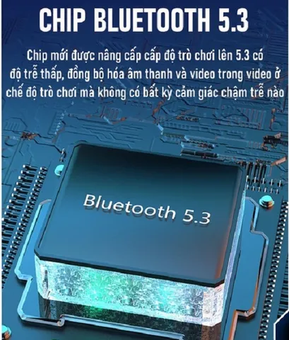 Tai Nghe Bluetooth Gaming SP23 TWS 5.3 - Không Dây, Độ Trễ Thấp, Âm Thanh Bass Stereo 9D, Chống Nước, Thích Hợp Cho Tất Cả Thiết Bị