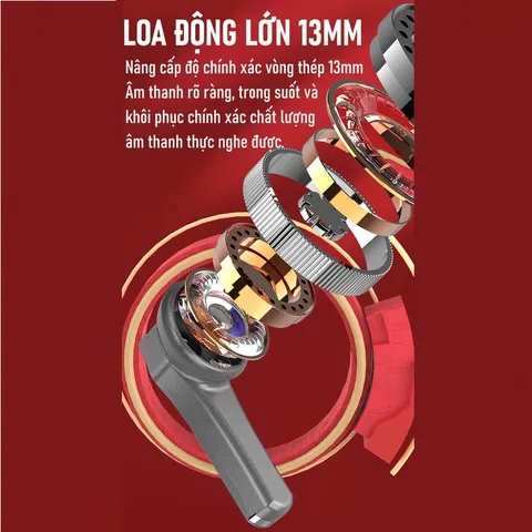 Tai Nghe Bluetooth Gaming SP23 TWS 5.3 - Không Dây, Độ Trễ Thấp, Âm Thanh Bass Stereo 9D, Chống Nước, Thích Hợp Cho Tất Cả Thiết Bị