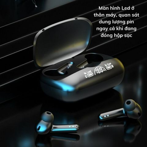 Tai Nghe Bluetooth 5.2 TWS TG04 Nhét Tai Không Dây Chống Nước, Chống Ồn, Dung Lượng Pin Lớn, Thiết Kế Thể Thao, Âm Thanh Chất Lượng Cao