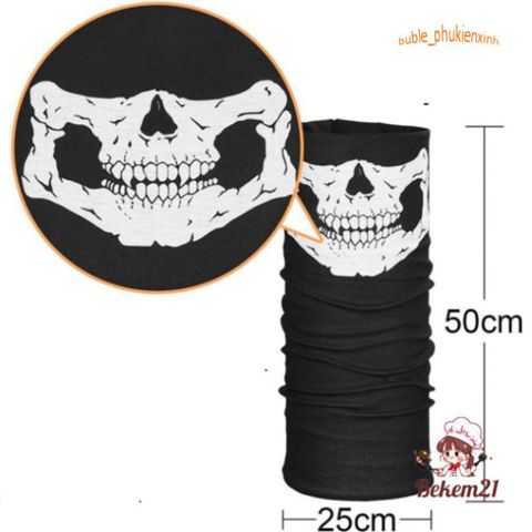 Mặt Nạ Halloween Bộ Xương Ma Ám Kèm Găng Tay Xương - Phụ Kiện Tiệc Hóa Trang Độc Đáo, Phù Hợp Cho Dịp Halloween