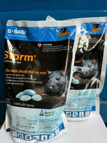 Thuốc Diệt Chuột Storm Viên Lớn 1kg - Sản Phẩm Chính Hãng Giúp Loại Bỏ Chuột Hiệu Quả, An Toàn và Tiện Lợi