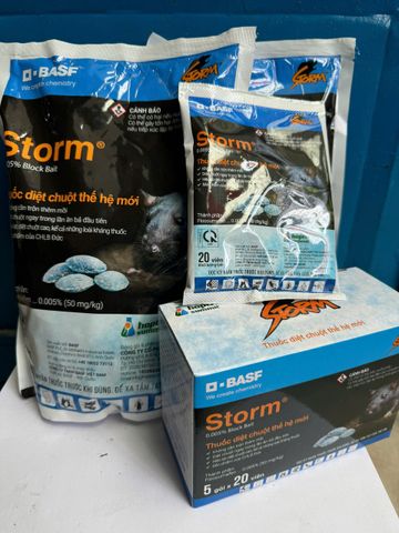 Thuốc Diệt Chuột Storm Viên Lớn 1kg - Sản Phẩm Chính Hãng Giúp Loại Bỏ Chuột Hiệu Quả, An Toàn và Tiện Lợi