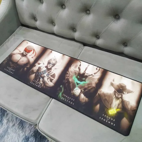 Miếng Lót Chuột LOL 4 HERO 90x30cm - Chống Nước, Bền Chắc, Chống Trượt cho Gamer - Pad Chuột Lớn Dày 3mm