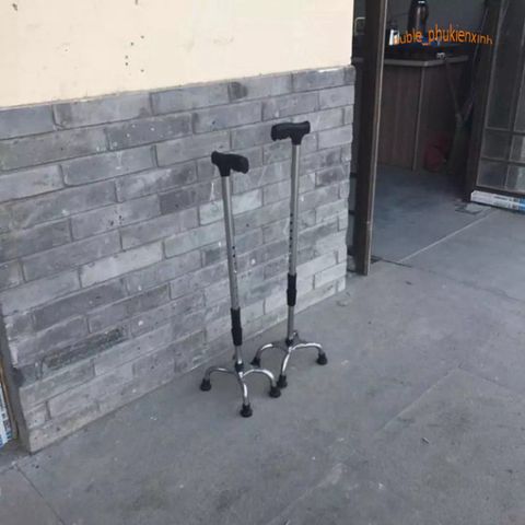 Gậy Hỗ Trợ 3 Chân Chắc Chắn - Dụng Cụ Đi Lại Cho Người Cao Tuổi và Người Khuyết Tật, Điều Chỉnh Chiều Cao, Chống Trơn Trượt