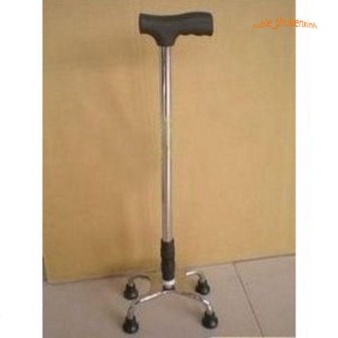Gậy Hỗ Trợ 3 Chân Chắc Chắn - Dụng Cụ Đi Lại Cho Người Cao Tuổi và Người Khuyết Tật, Điều Chỉnh Chiều Cao, Chống Trơn Trượt