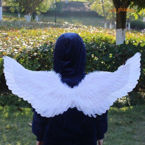 Cánh Thiên Thần Cosplay Trắng Cho Bé - Kích Thước 40*15cm, Phụ Kiện Tiệc Hóa Trang Đẹp Mắt